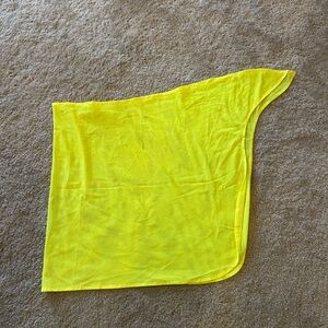 Bright Yellow Sheer Sarong Beachwear